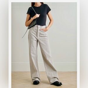 Re/Done 70s high waist wide leg jeans in Grayish, size 28